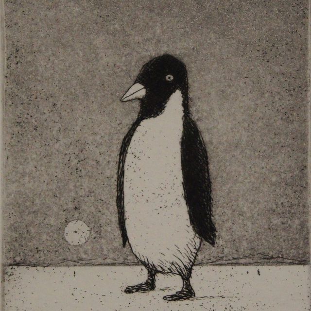 Hyrske Hannu " Naturisti" etsaus/akvatinta 7,5 x 6 cm 100 € tai 10 €/kk