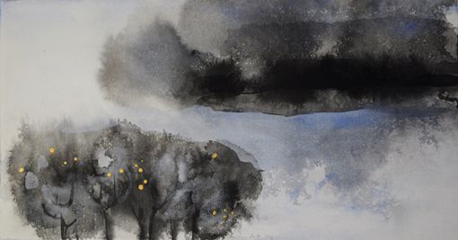 Laiti Marianne "Talvi" sekatekniikka 34 x 64 cm 350 € tai 20 €/kk