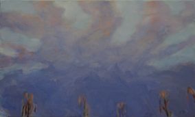 Heli Heikkinen "Kaikkialla" öljy 36 x 57 cm 1300 e tai 50 €/kk