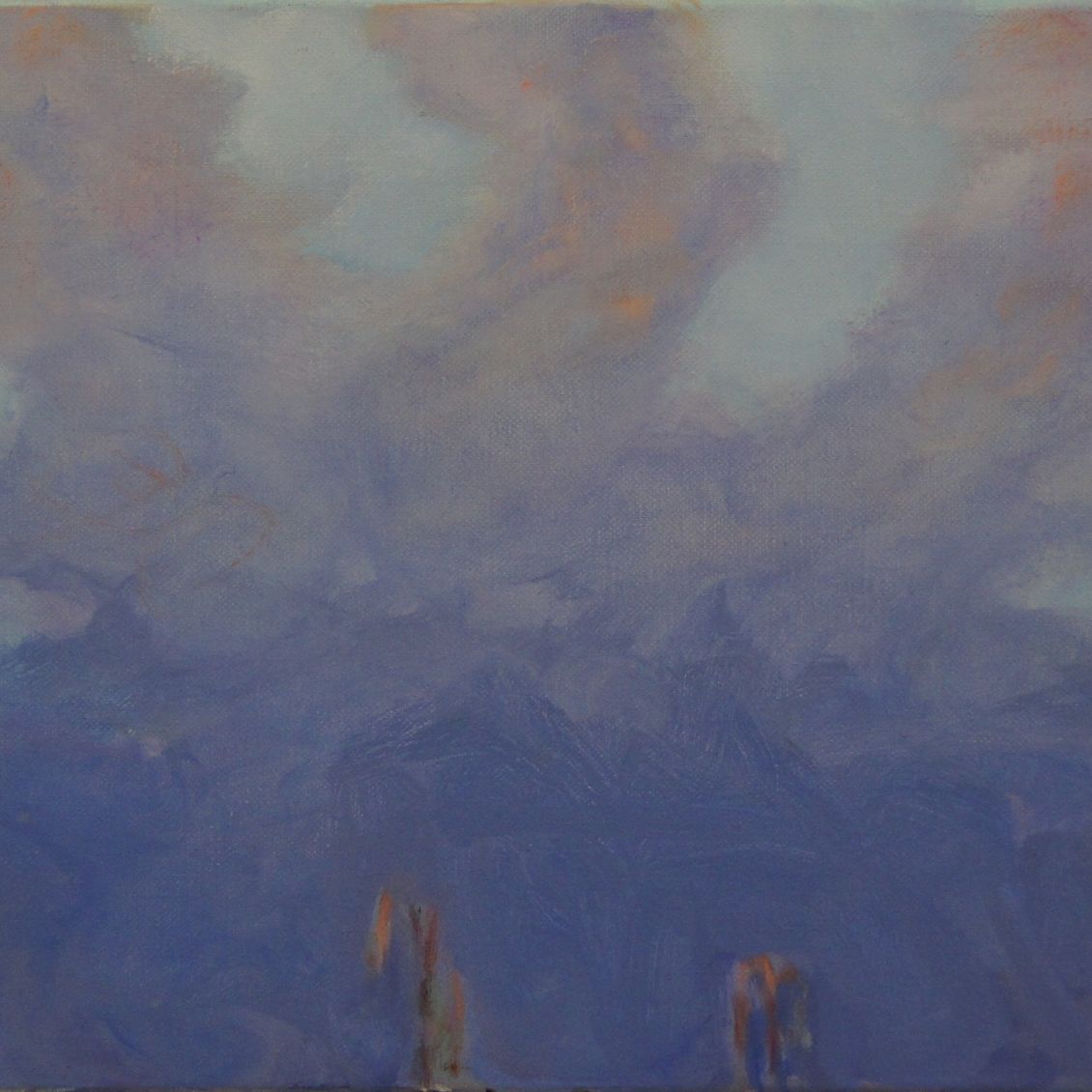 Heli Heikkinen "Kaikkialla" öljy 36 x 57 cm 1300 e tai 50 €/kk