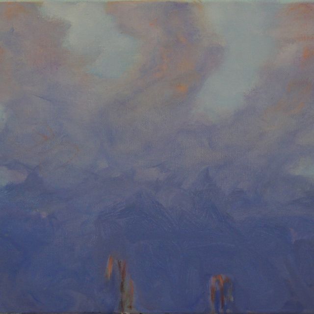 Heli Heikkinen "Kaikkialla" öljy 36 x 57 cm 1300 e tai 50 €/kk
